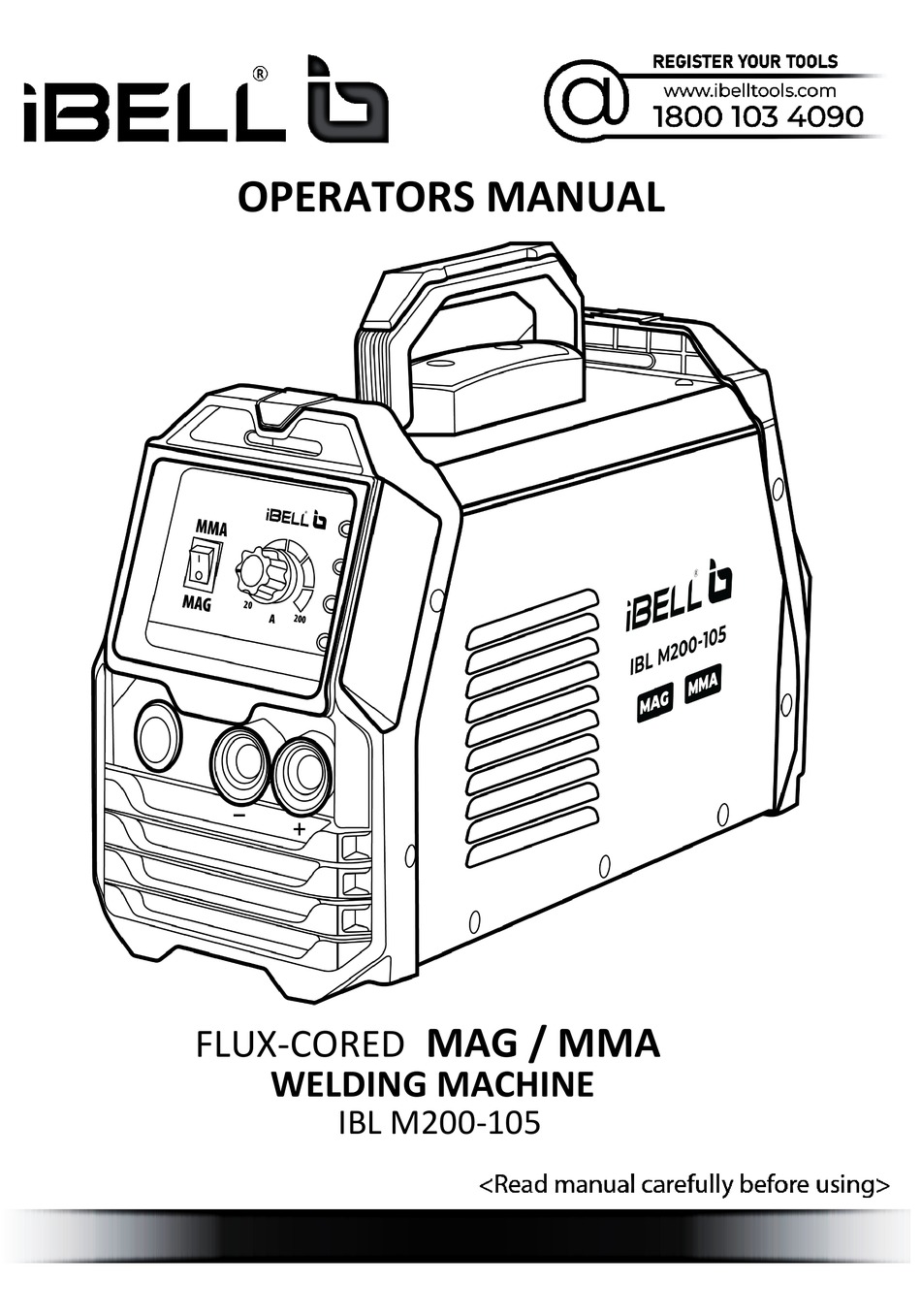 IBELL TOOLS IBL M200105 OPERATOR'S MANUAL Pdf Download ManualsLib