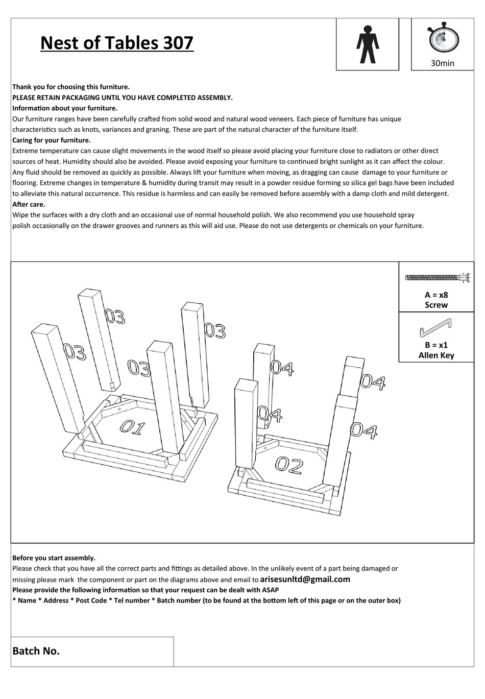 BIG FURNITURE WAREHOUSE BRUNSWICK 307 QUICK START MANUAL Pdf Download