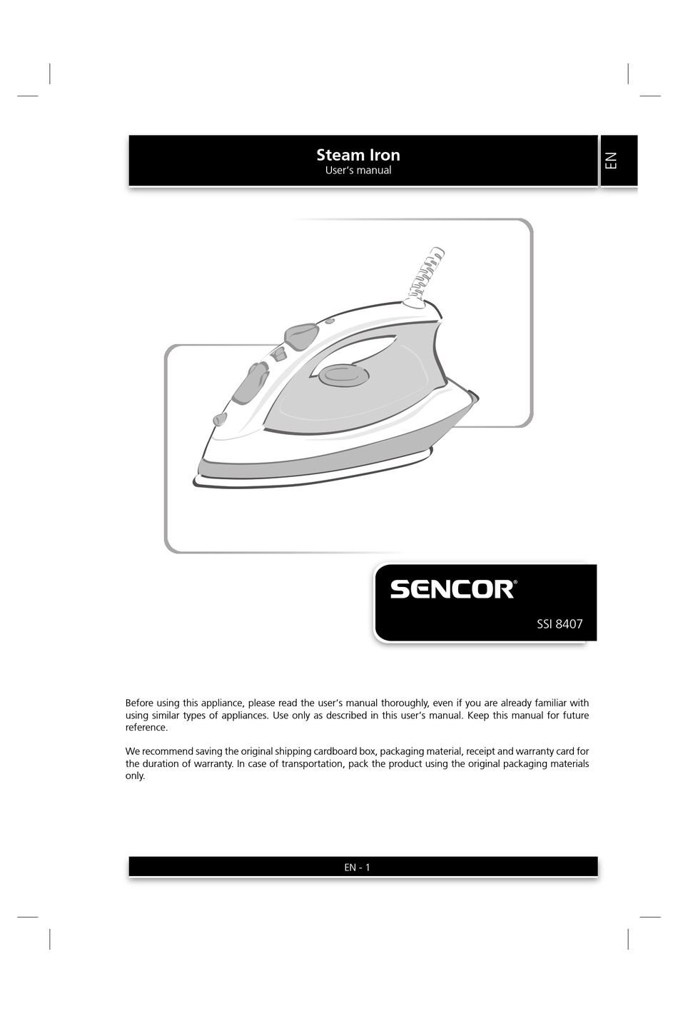 SENCOR SSI 8407 USER MANUAL Pdf Download ManualsLib sencor-ssi-8407-user-manual-pdf-download-manualslib