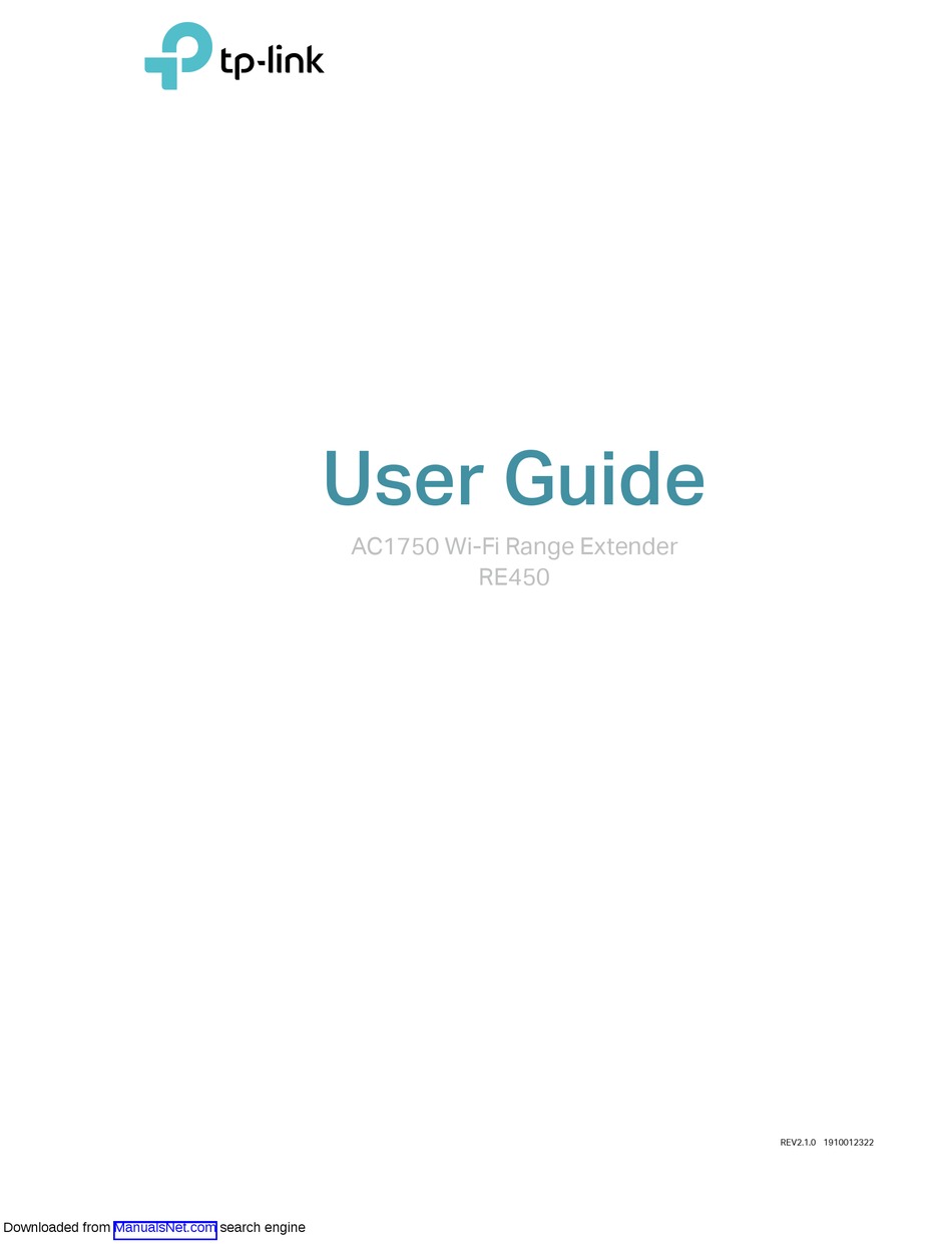 TPLINK AC1750 USER MANUAL Pdf Download ManualsLib