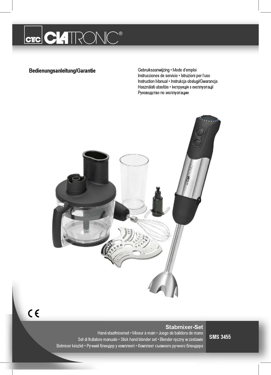 ctc-union-clatronic-sms-3455-instruction-manual-pdf-download-manualslib
