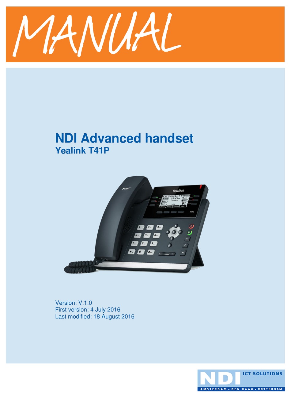 YEALINK T41P MANUAL Pdf Download | ManualsLib