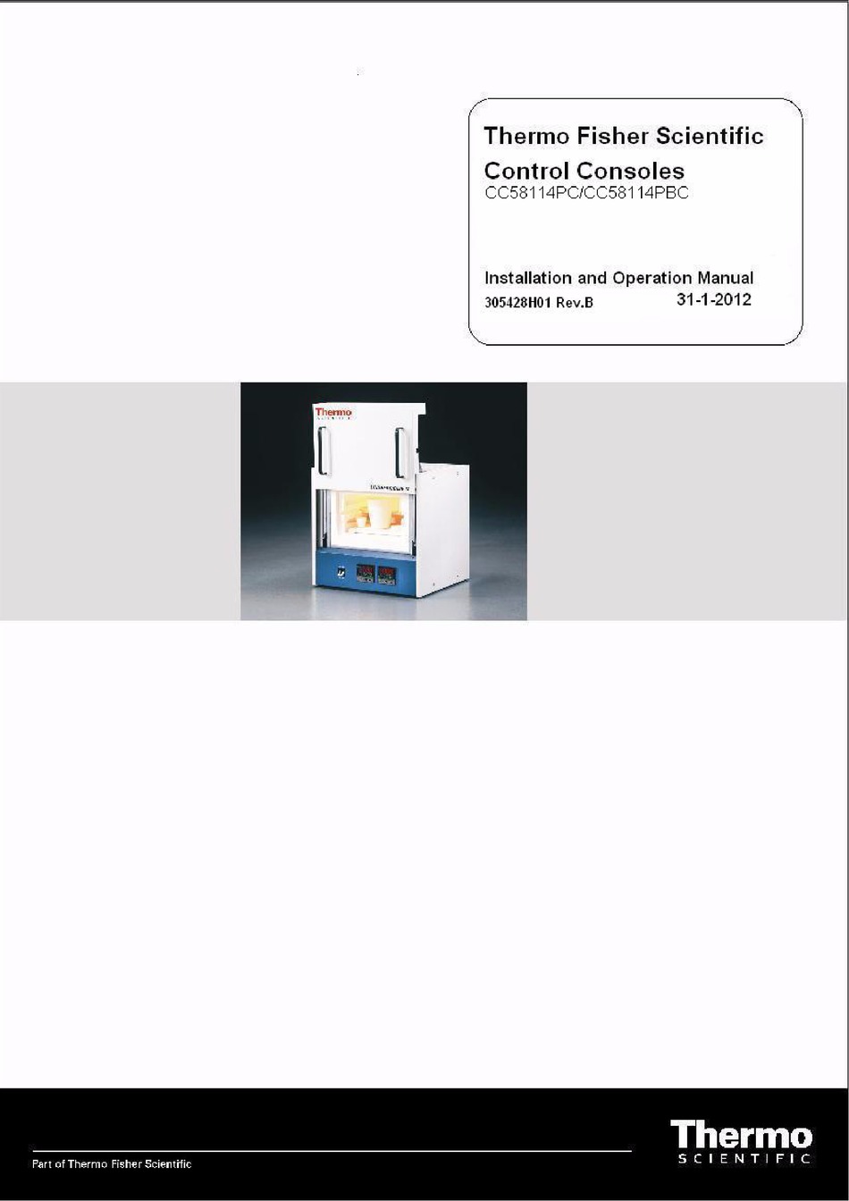 THERMO SCIENTIFIC CC58114PC INSTALLATION AND OPERATION MANUAL Pdf ...