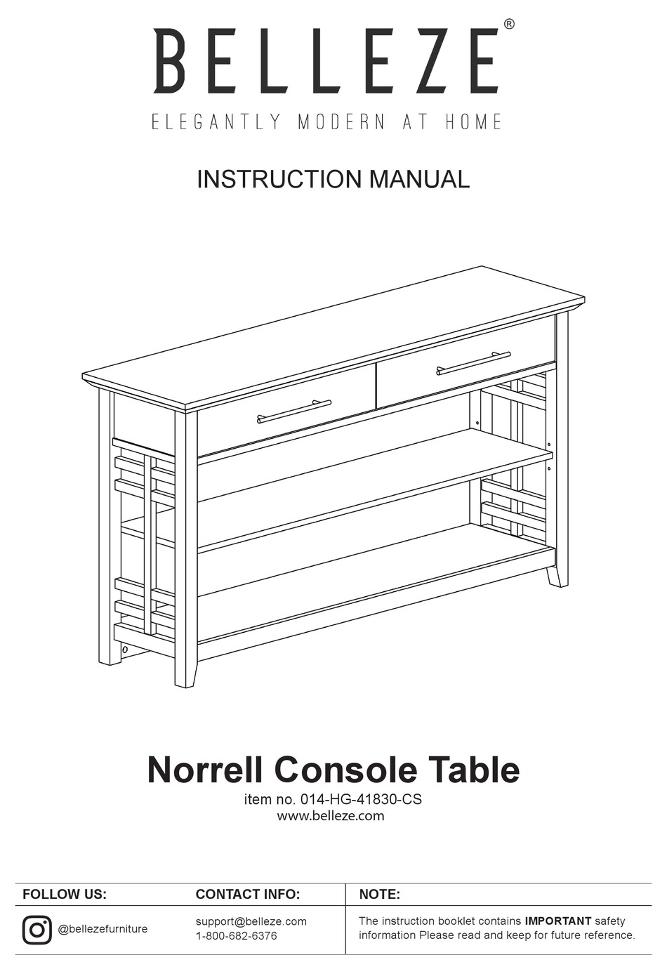 BELLEZE NORRELL INSTRUCTION MANUAL Pdf Download ManualsLib