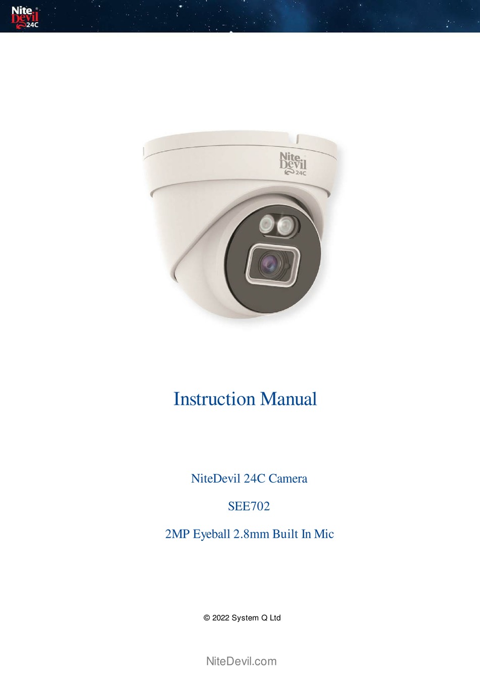 SYSTEM Q NITEDEVIL 24C INSTRUCTION MANUAL Pdf Download ManualsLib