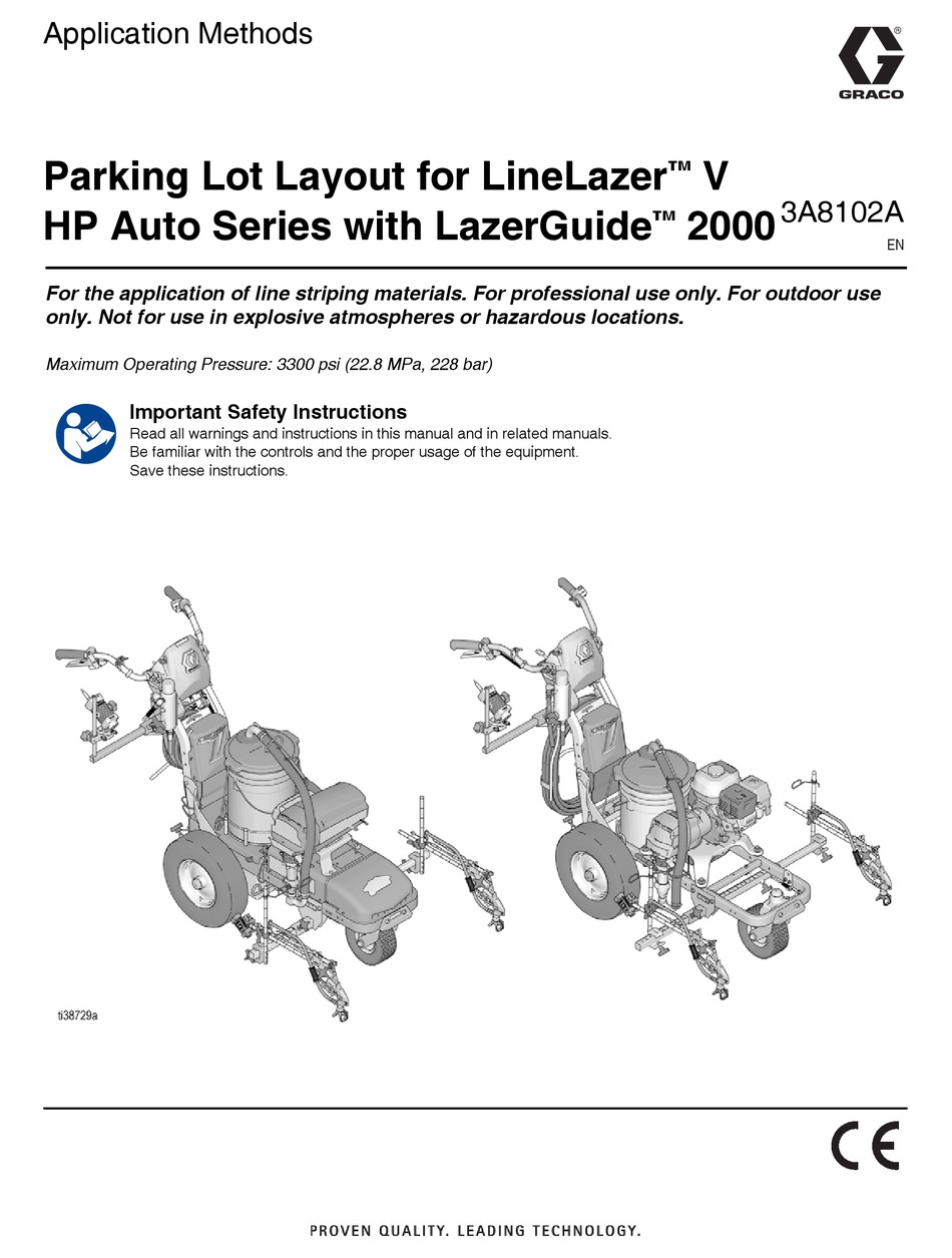 GRACO LINELAZER V HP AUTO SERIES MANUAL Pdf Download ManualsLib