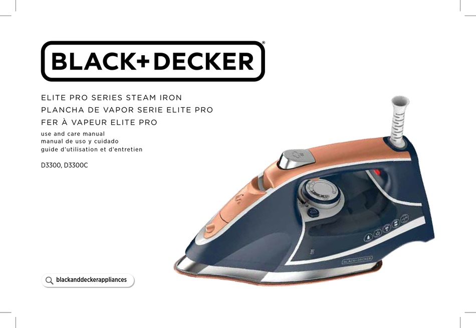 Ironi Ng Tips And Tricks Cleaning And Care Black Decker ELITE