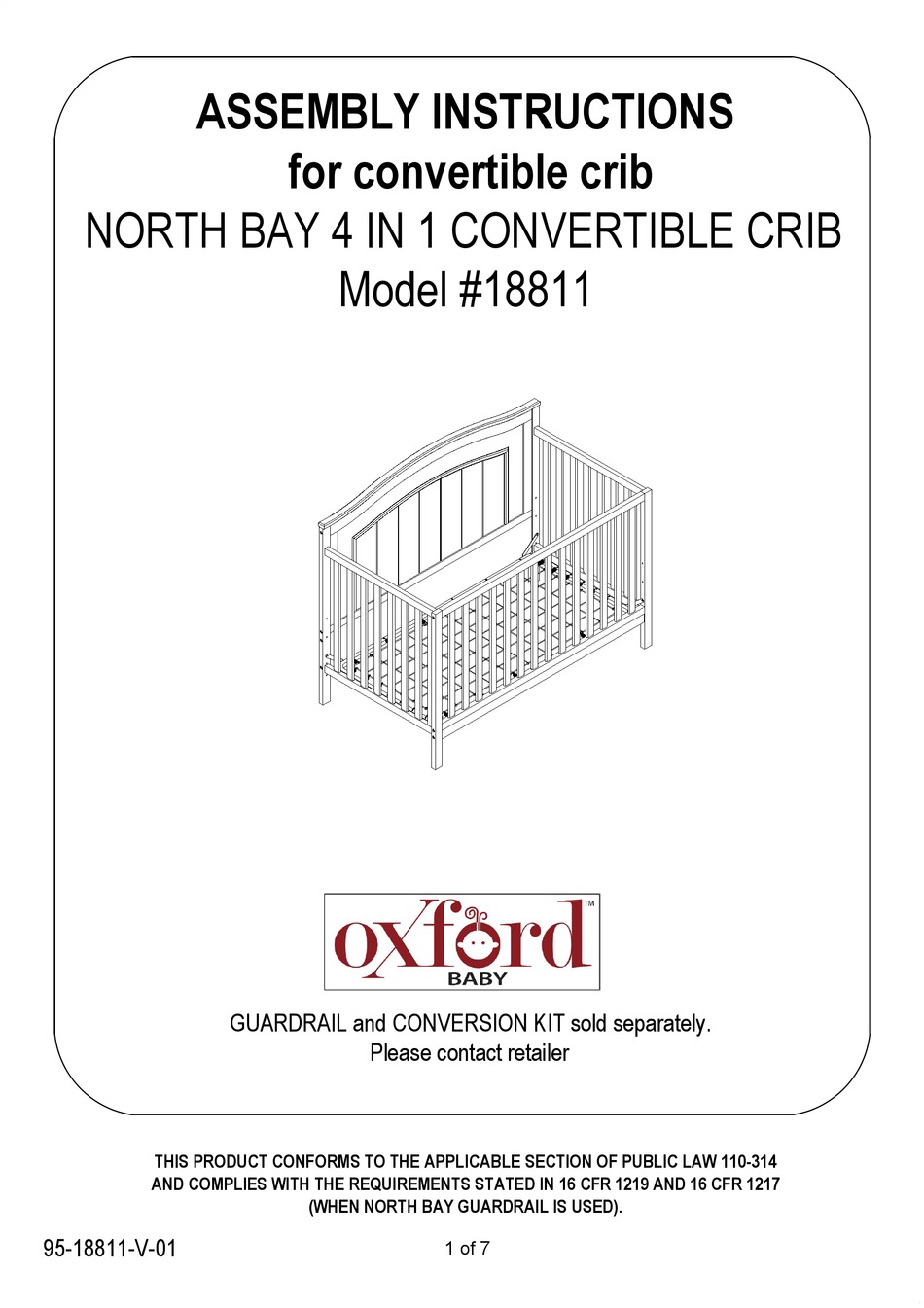 OXFORD BABY 18811 ASSEMBLY INSTRUCTIONS MANUAL Pdf Download ManualsLib