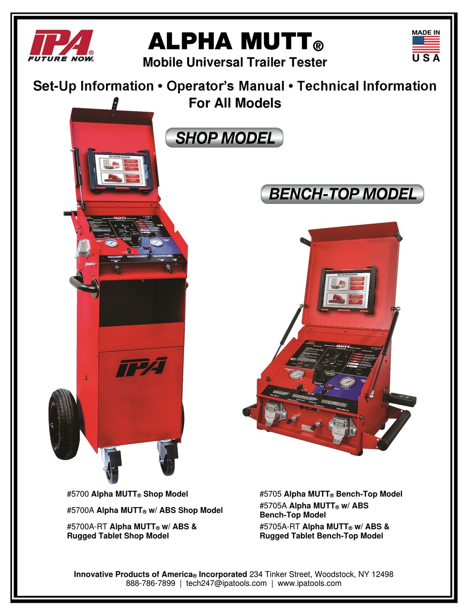 IPA ALPHA MUTT 5700 MANUAL Pdf Download ManualsLib