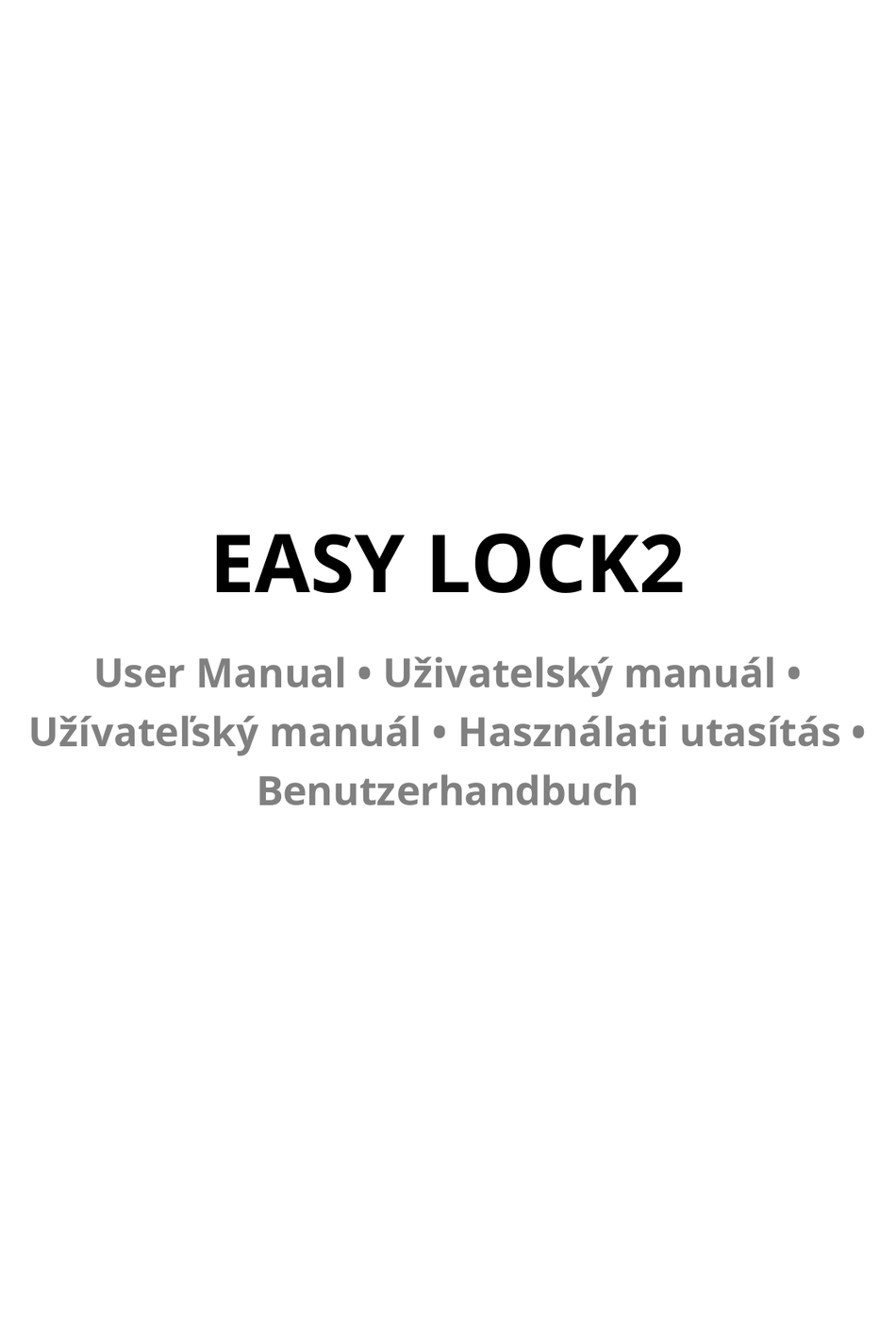 ZEAPON EASY LOCK2 USER MANUAL Pdf Download | ManualsLib