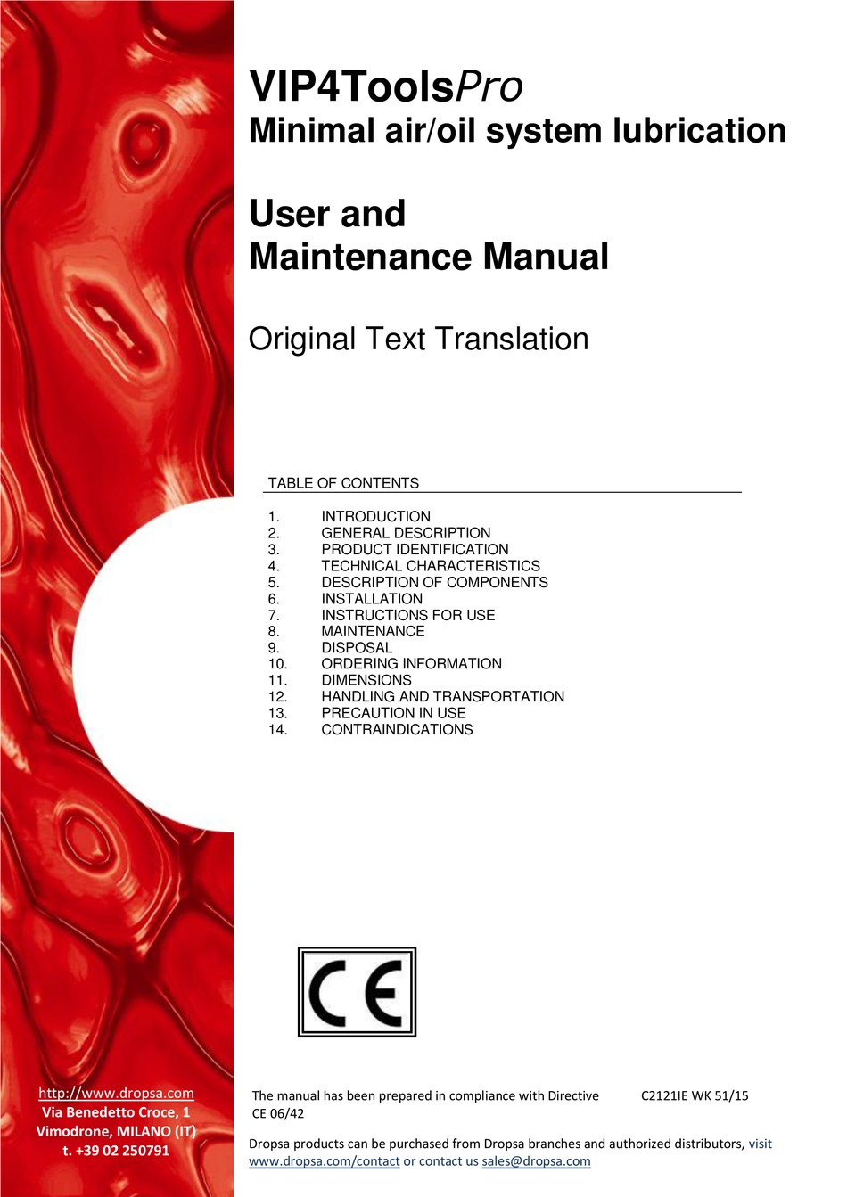 DROPSA VIP4TOOLSPRO USER AND MAINTENANCE MANUAL Pdf Download ManualsLib