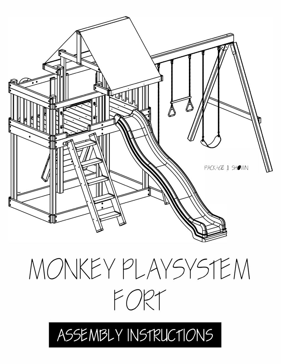CONGO PLAY MONKEY PLAYSYSTEM FORT ASSEMBLY INSTRUCTIONS MANUAL Pdf