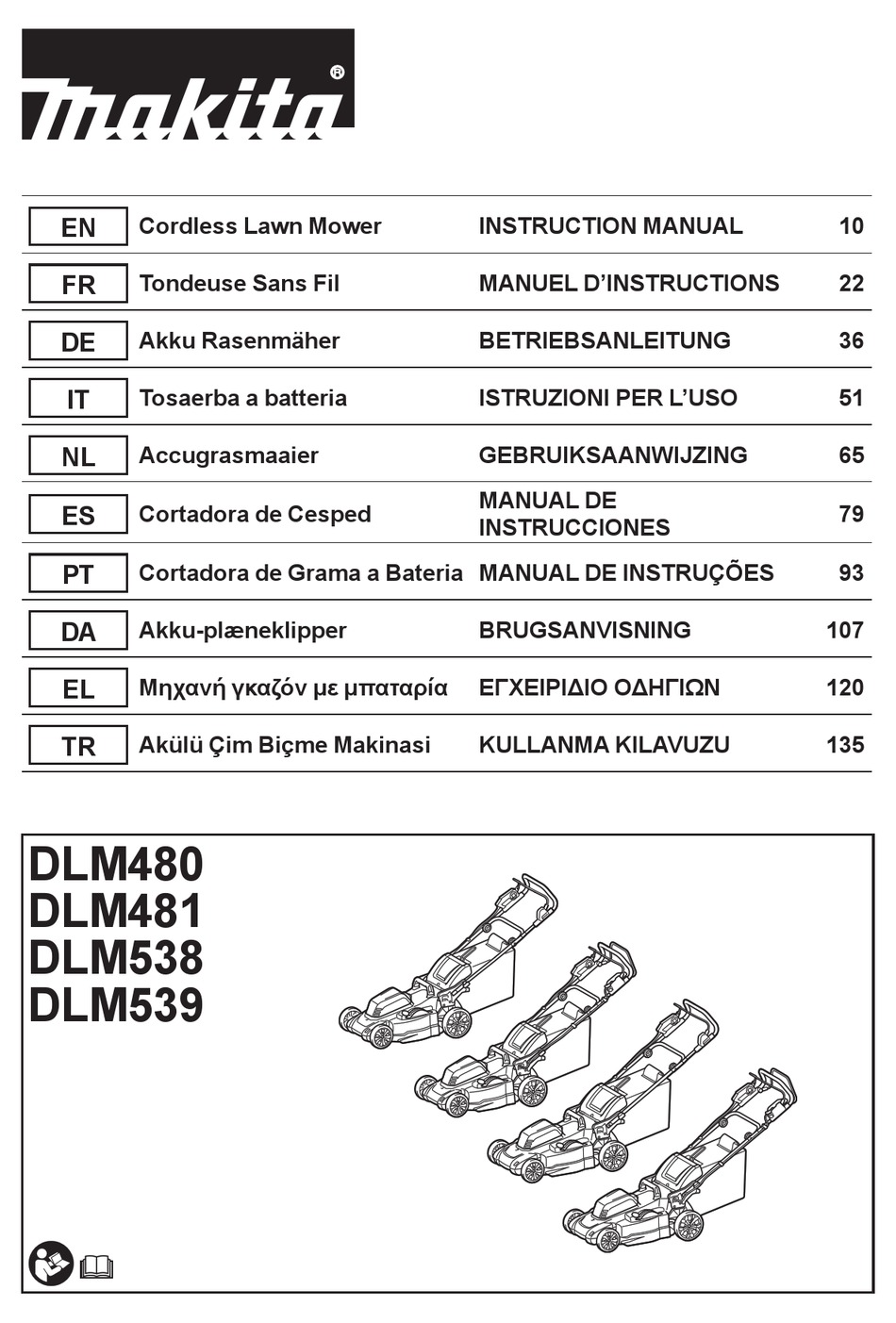 MAKITA DLM480 INSTRUCTION MANUAL Pdf Download ManualsLib