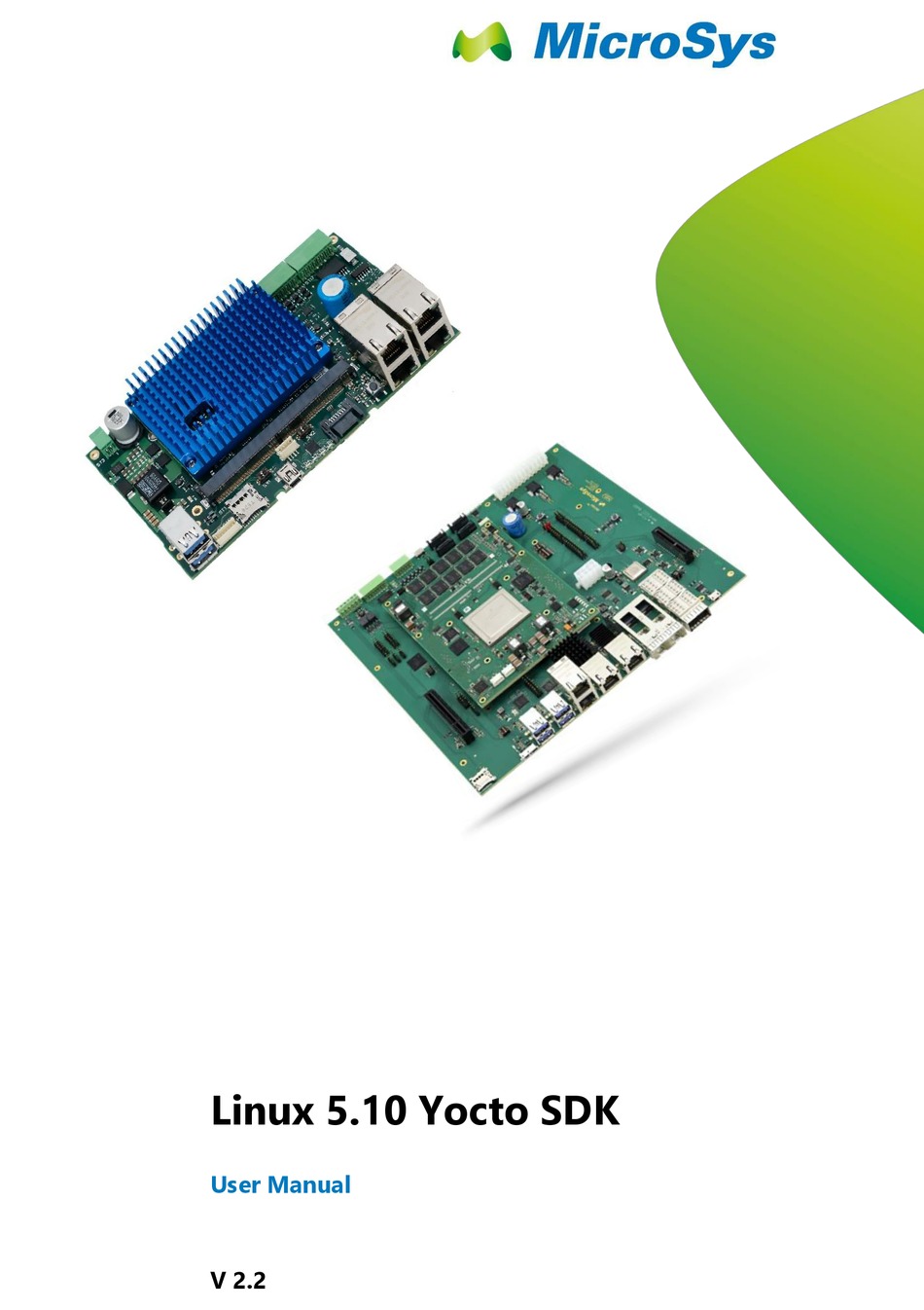 MICROSYS LINUX 5.10 YOCTO SDK USER MANUAL Pdf Download ManualsLib