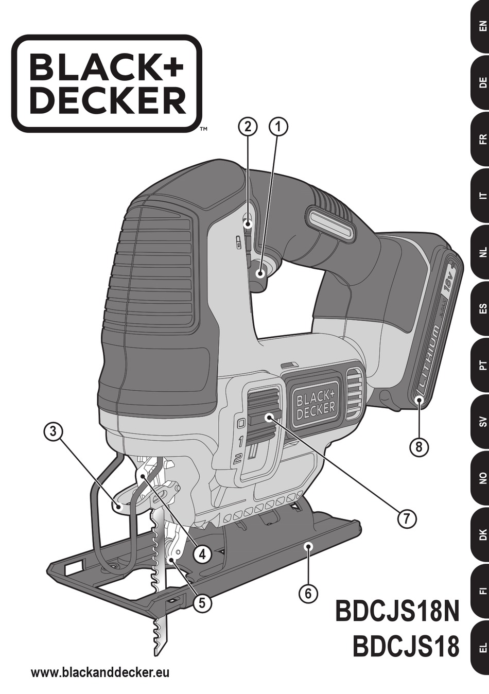 BLACK & DECKER BDCJS18N ORIGINAL INSTRUCTIONS MANUAL Pdf Download ...