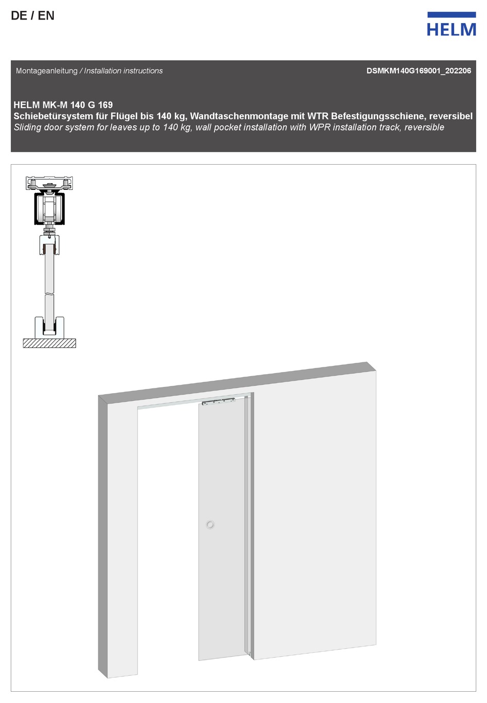 HELM MKM 140 G 169 INSTALLATION INSTRUCTIONS MANUAL Pdf Download