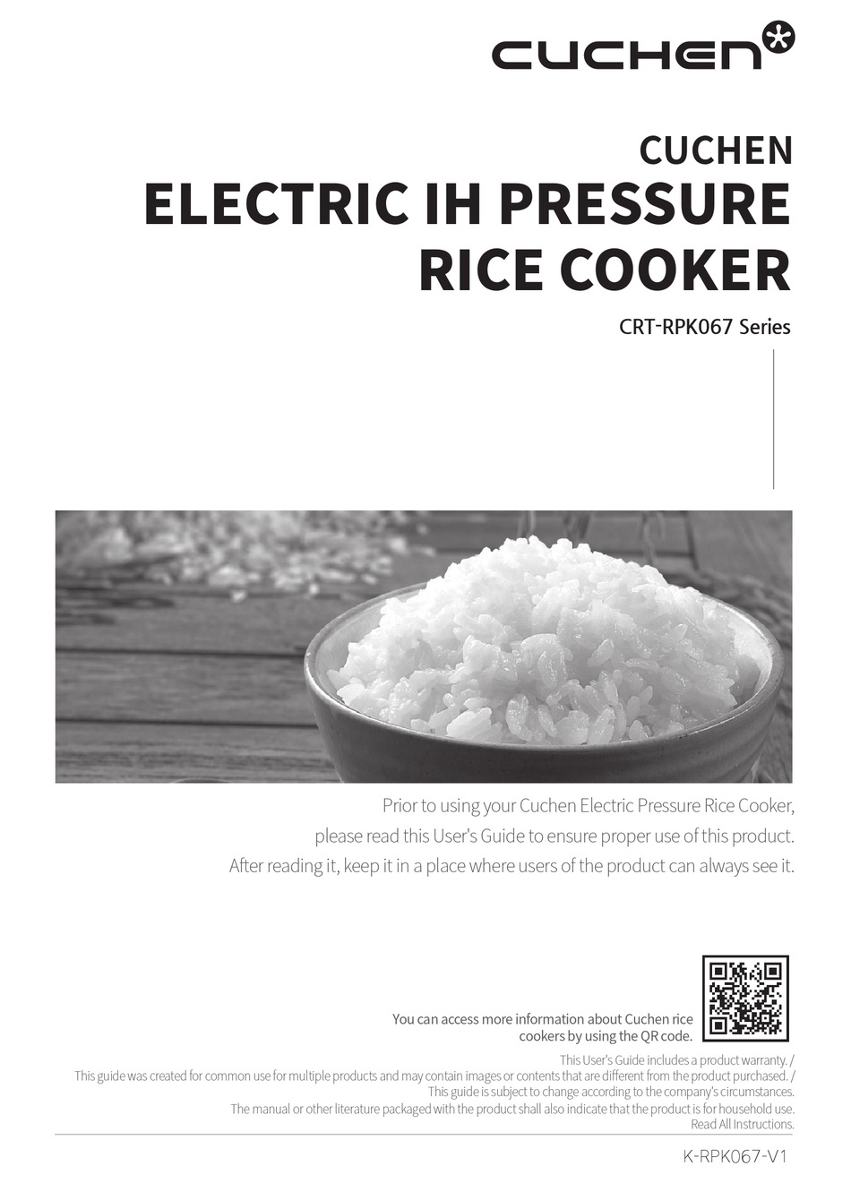 CUCHEN CRTRPK067 SERIES MANUAL Pdf Download ManualsLib
