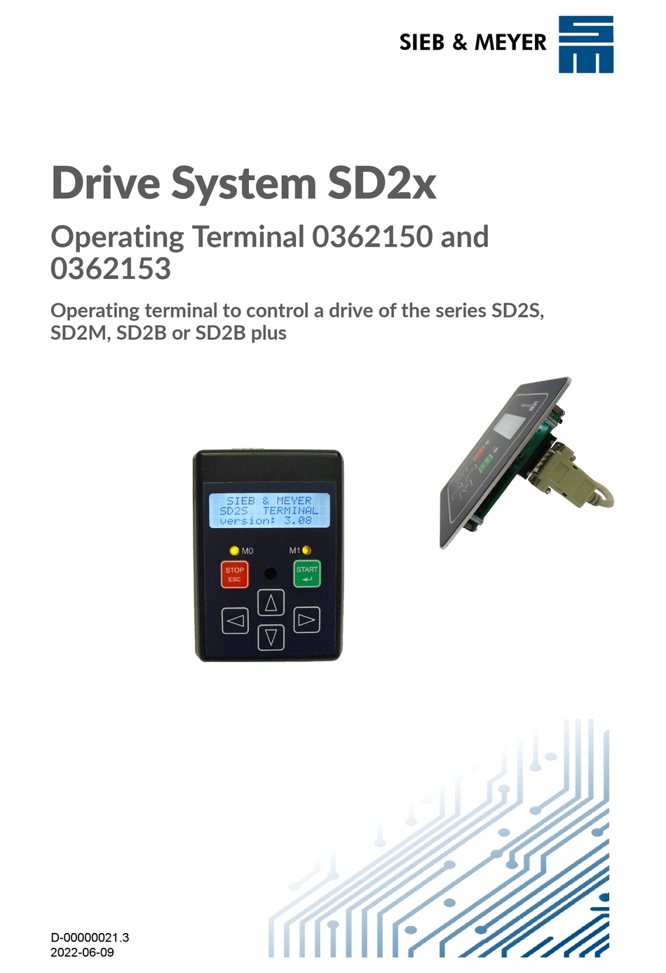 SIEB & MEYER DRIVE SYSTEM SD2X MANUAL Pdf Download ManualsLib