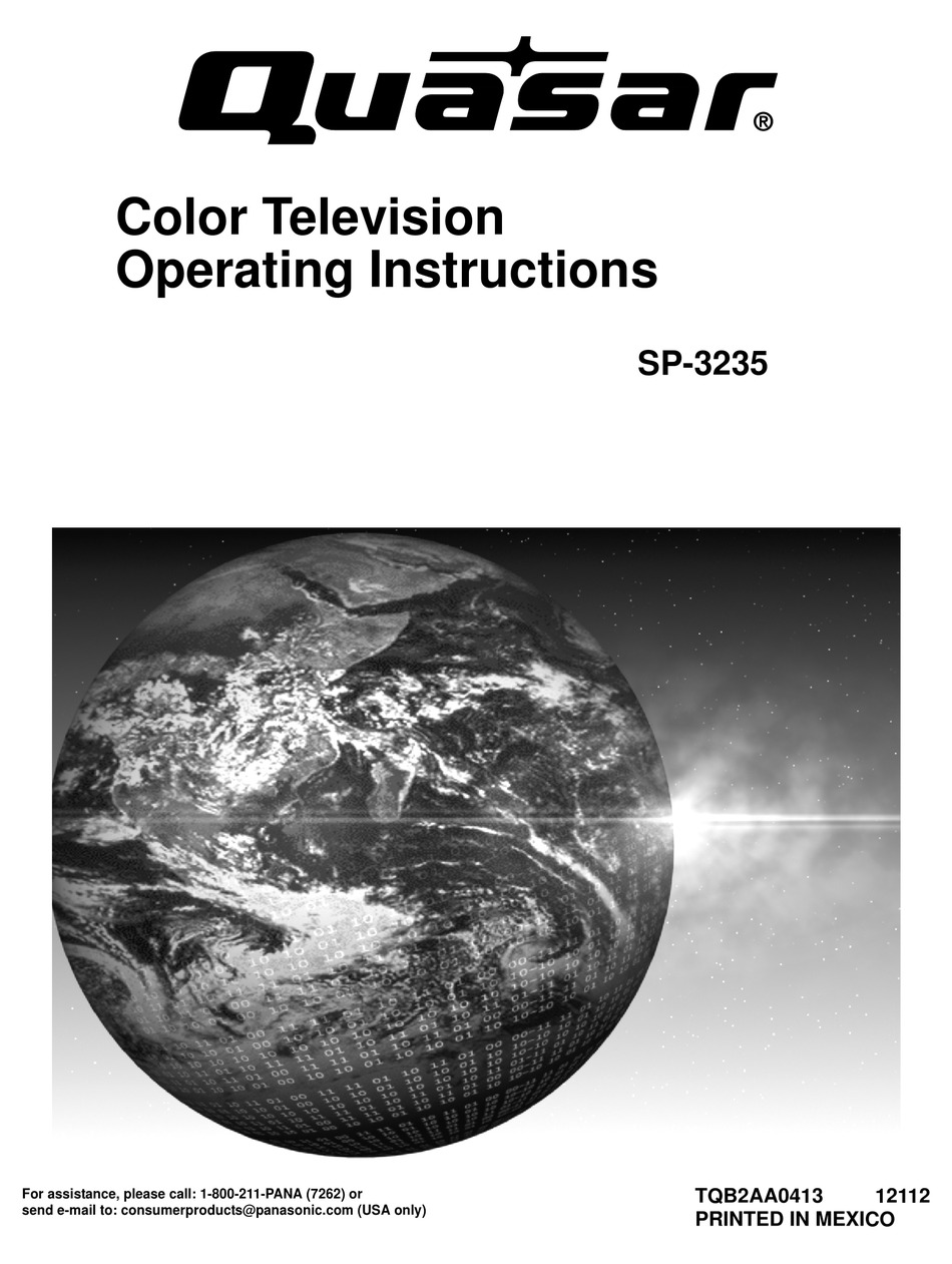 QUASAR SP 3235 OPERATING INSTRUCTIONS MANUAL Pdf Download ManualsLib
