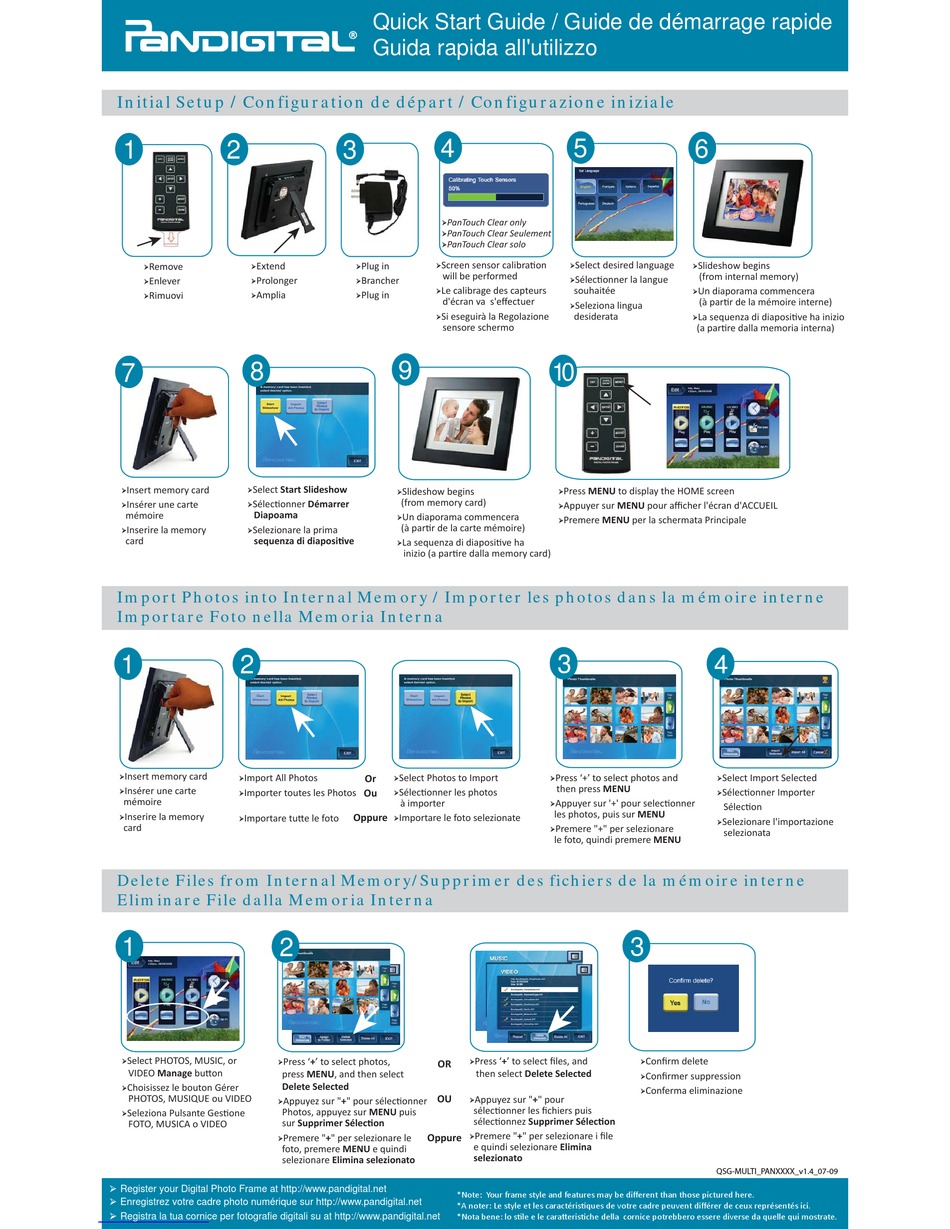 PANDIGITAL PAN8000DWPCF1 QUICK START MANUAL Pdf Download ManualsLib