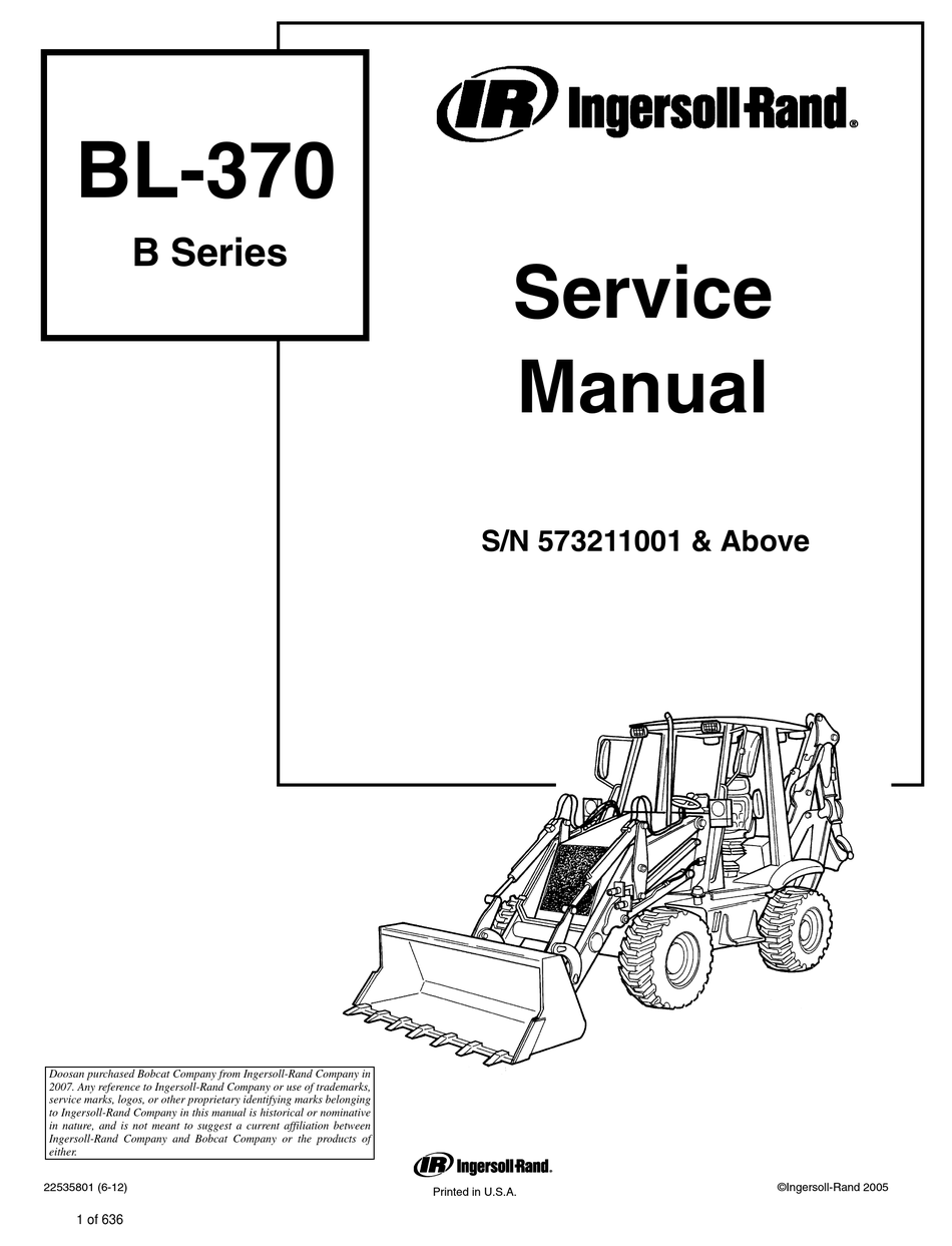 Ingersoll rand bl570 2025 manual