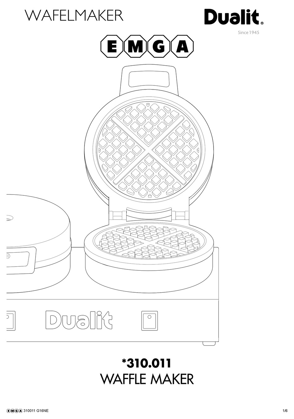 DUALIT EMGA 310.011 MANUAL Pdf Download ManualsLib