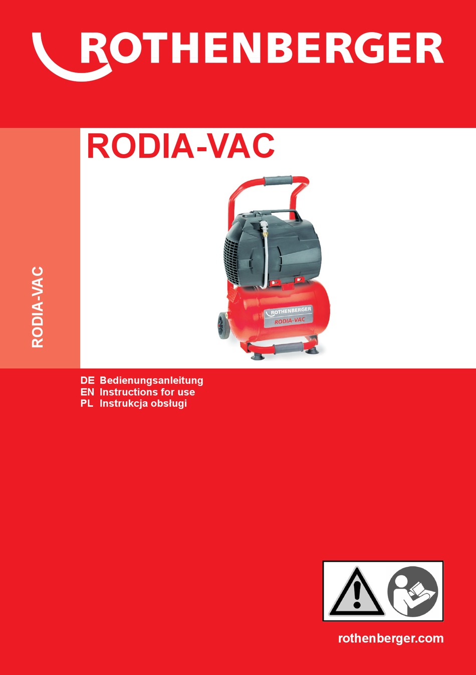 ROTHENBERGER RODIAVAC INSTRUCTIONS FOR USE MANUAL Pdf Download
