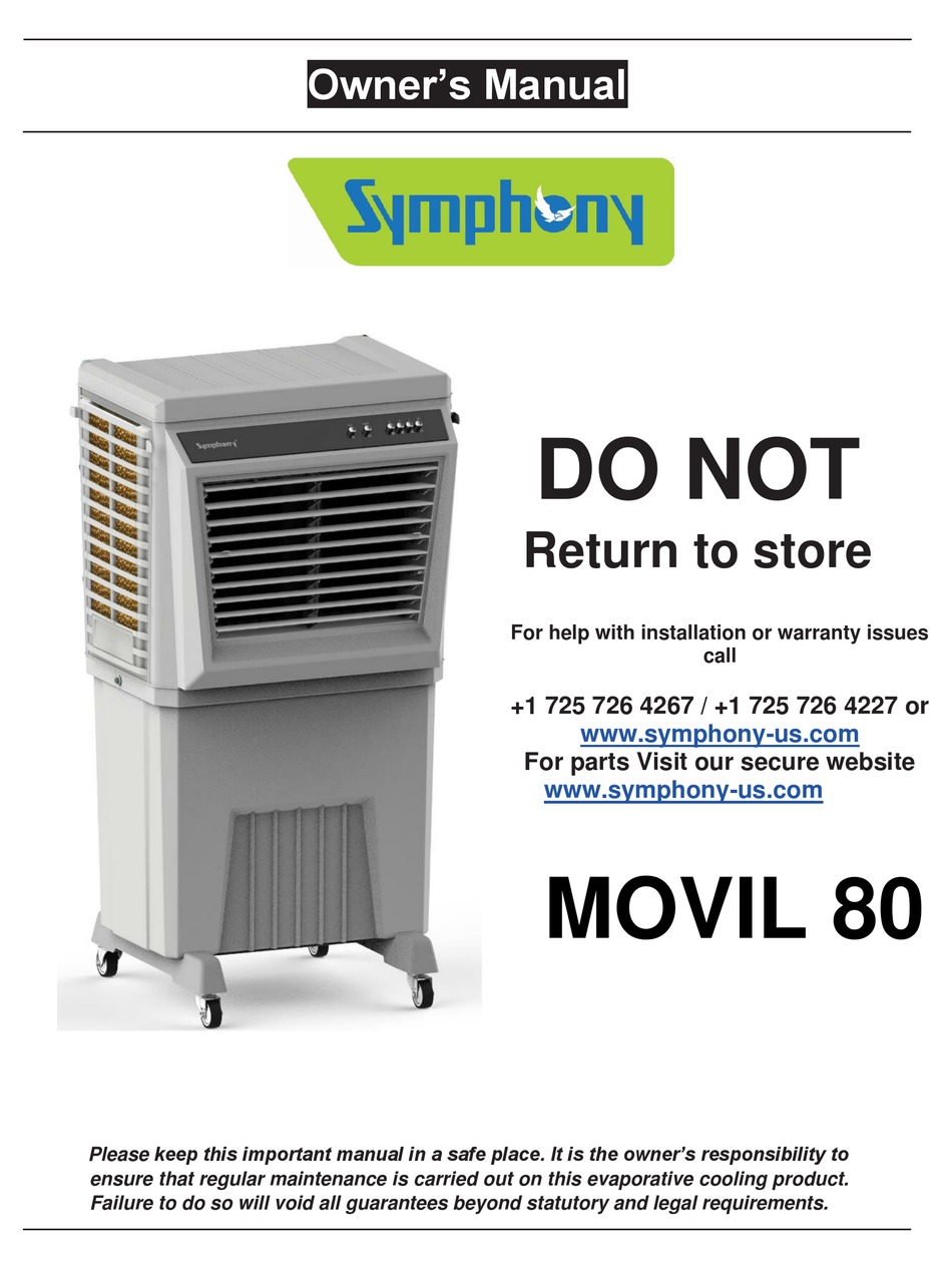 SYMPHONY MOVIL 80 OWNER'S MANUAL Pdf Download ManualsLib