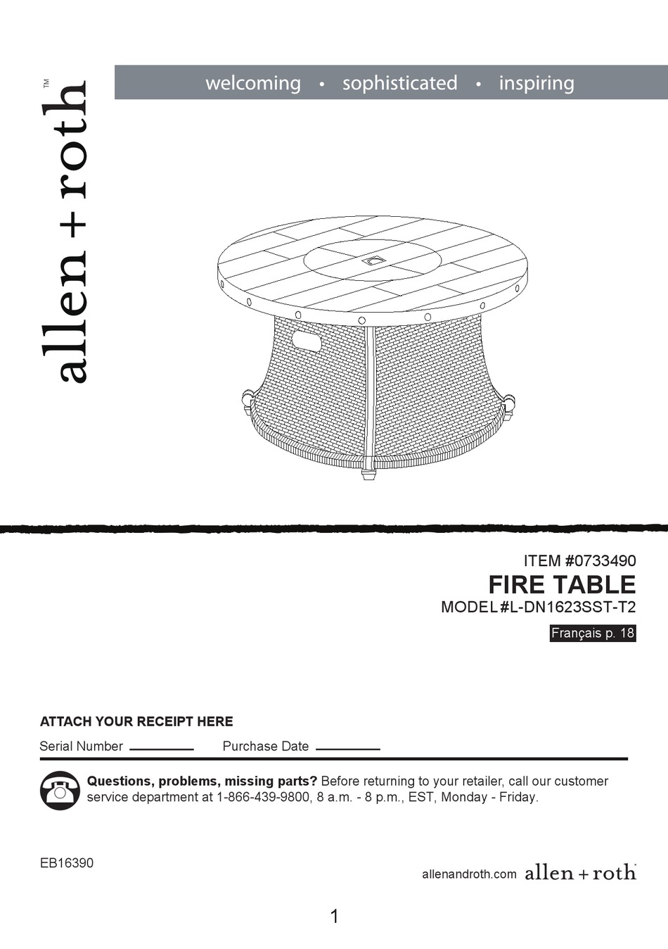 ALLEN + ROTH LDN1623SSTT2 MANUAL Pdf Download ManualsLib