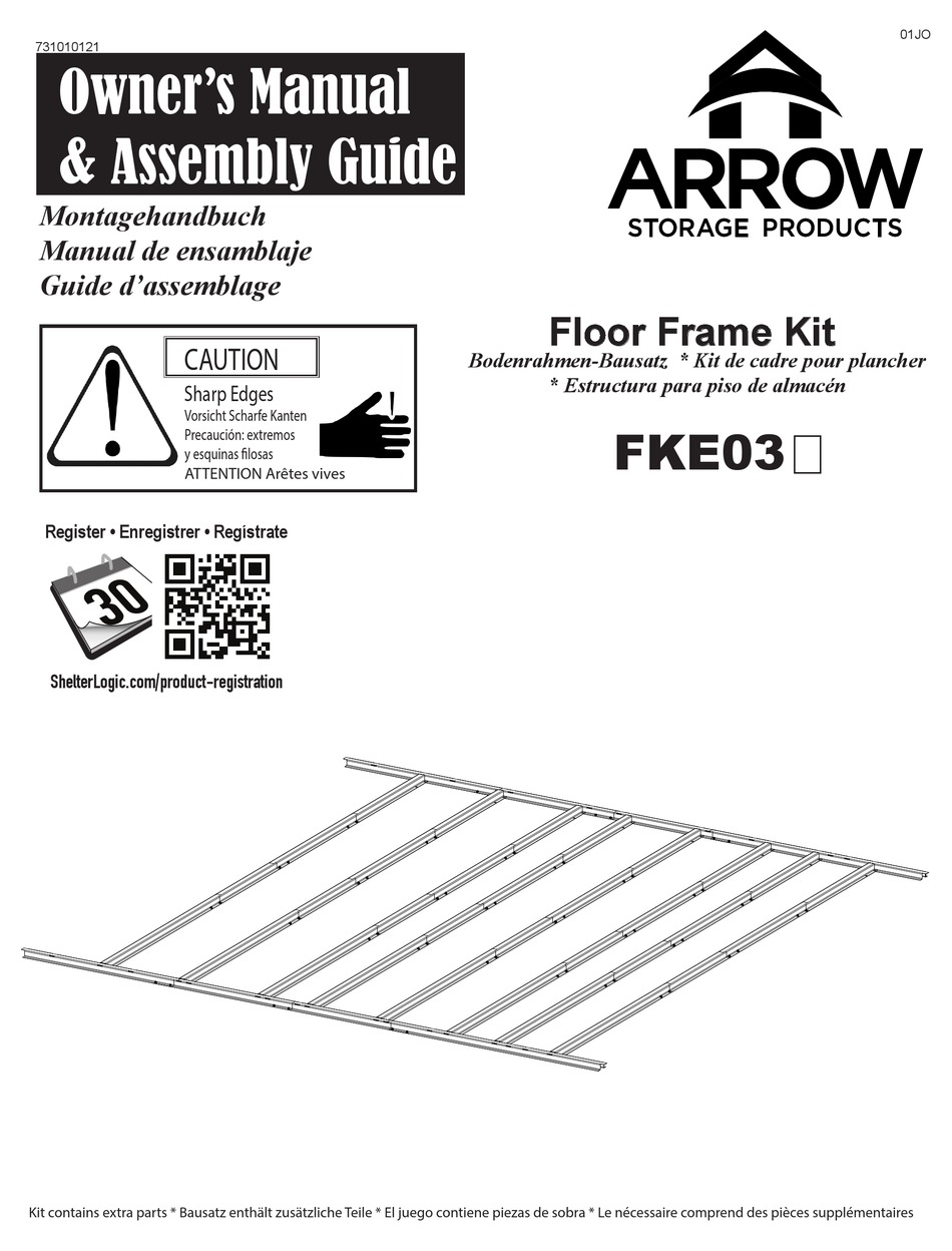 ARROW STORAGE PRODUCTS FKE03 SERIES OWNER'S MANUAL & ASSEMBLY MANUAL Pdf Download ManualsLib