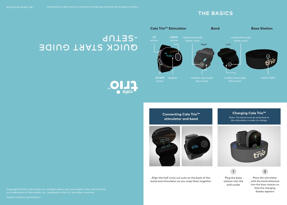 CALA TRIO QUICK START MANUAL Pdf Download ManualsLib