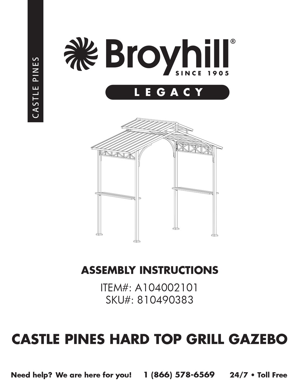 BROYHILL LEGACY A104002101 ASSEMBLY INSTRUCTIONS MANUAL Pdf Download