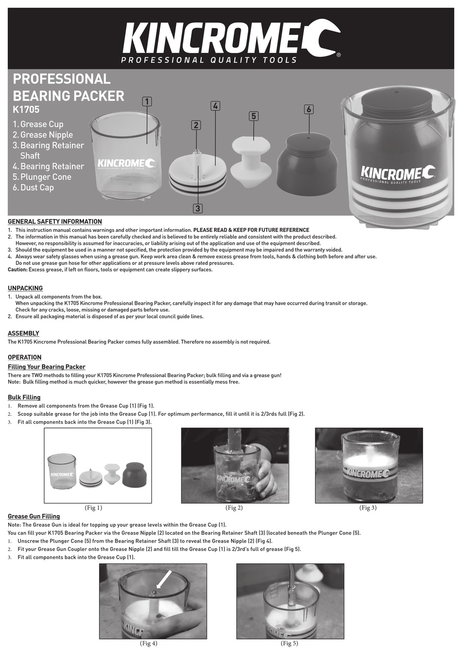 KINCROME K1705 INSTRUCTION MANUAL Pdf Download ManualsLib