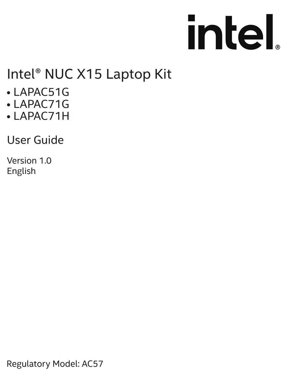INTEL LAPAC51G USER MANUAL Pdf Download ManualsLib