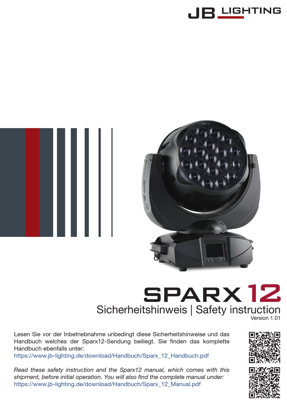 JBLIGHTING SPARX 12 SAFETY INSTRUCTION Pdf Download ManualsLib