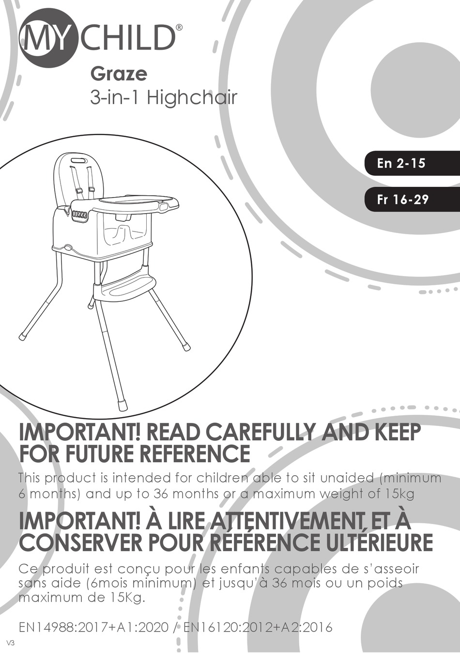 My child clearance graze highchair