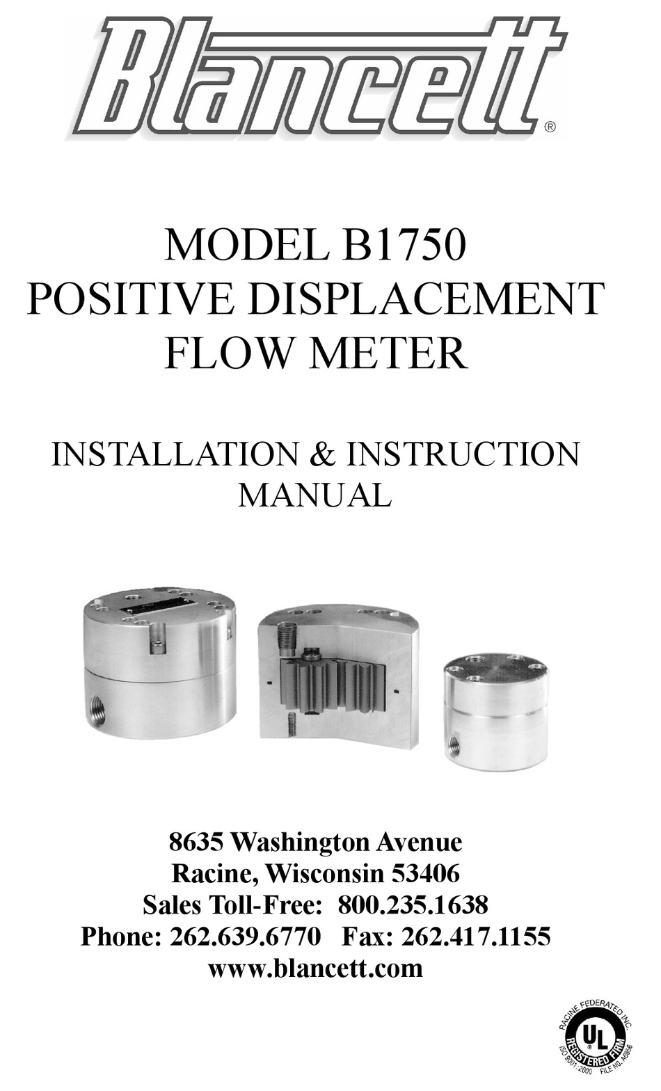 BLANCETT B1750 INSTALLATION INSTRUCTIONS MANUAL Pdf Download ManualsLib