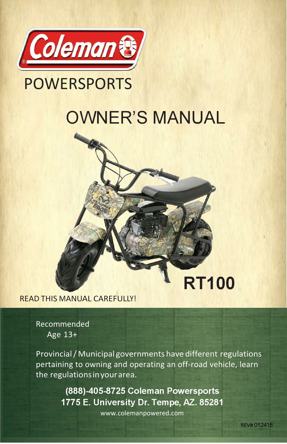 walmart coleman powersports