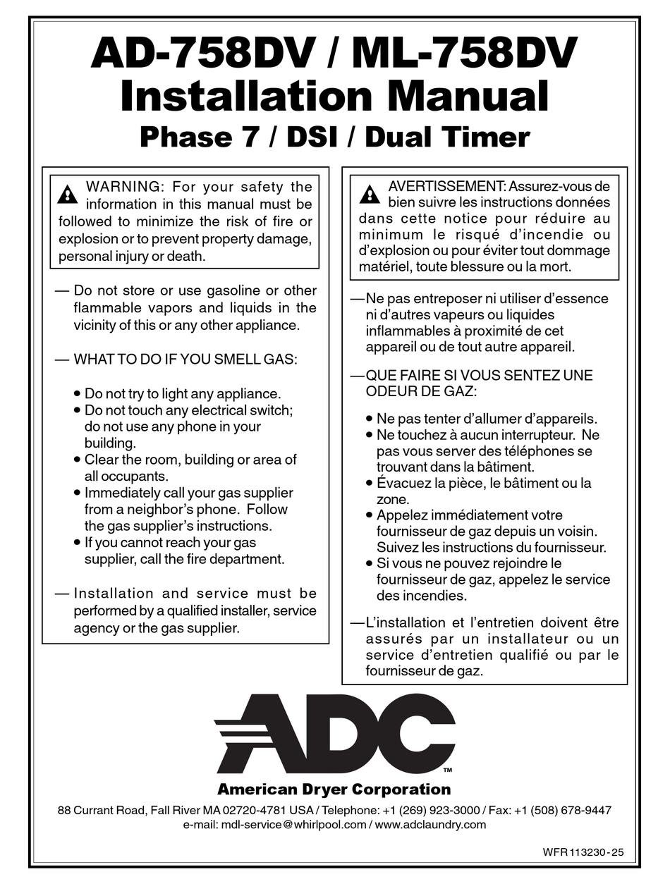 ADC ML DV INSTALLATION MANUAL Pdf Download ManualsLib