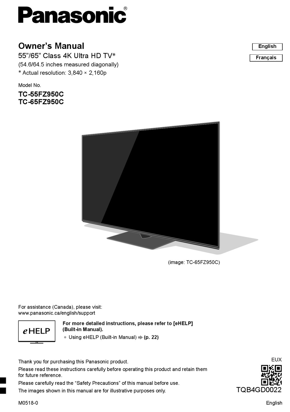 PANASONIC TC-55FZ950C OWNERS MANUAL Pdf Download | ManualsLib PANASONIC TC-55FZ950C OWNERS MANUAL Pdf Download