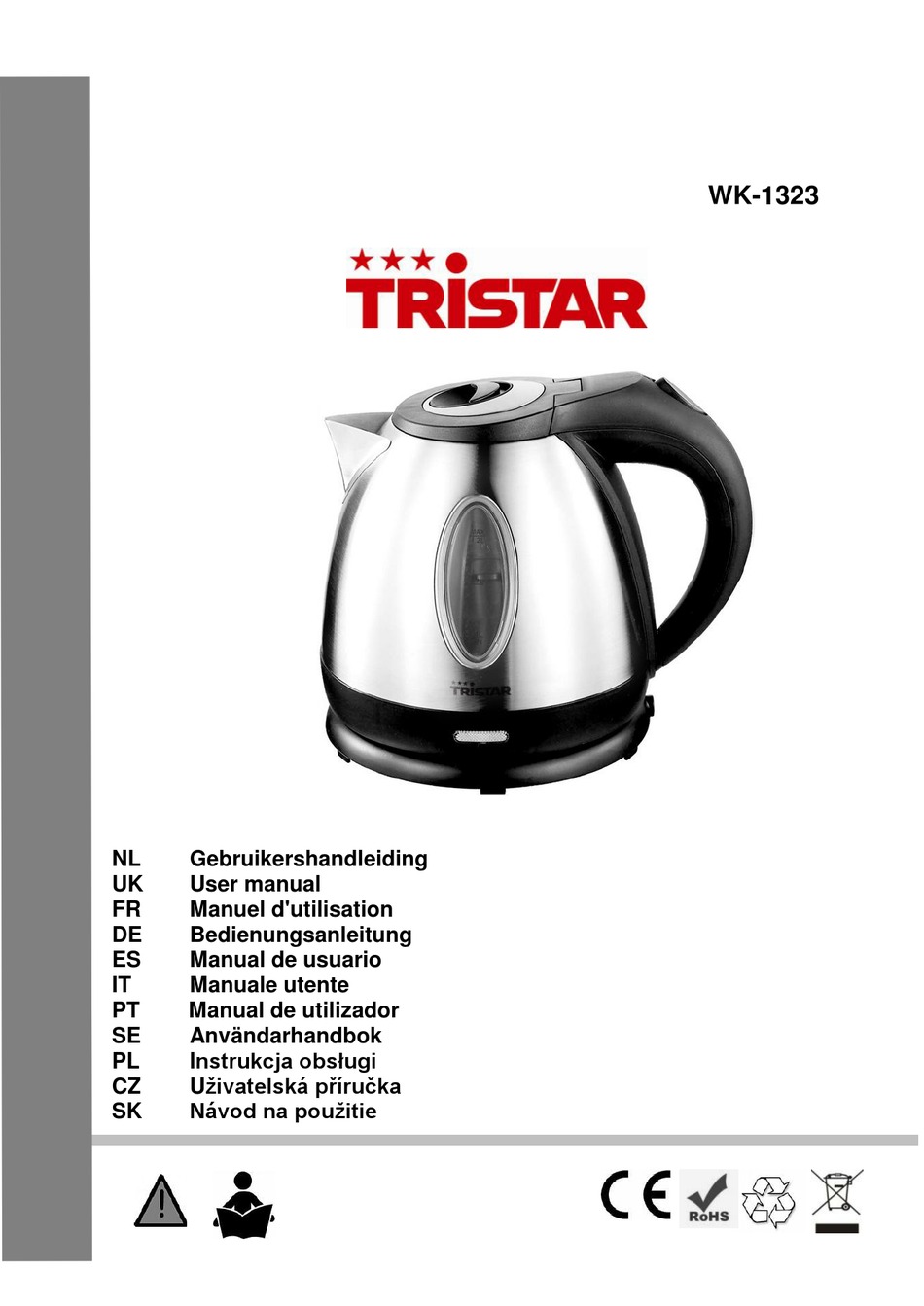 TRISTAR WK1323 USER MANUAL Pdf Download ManualsLib