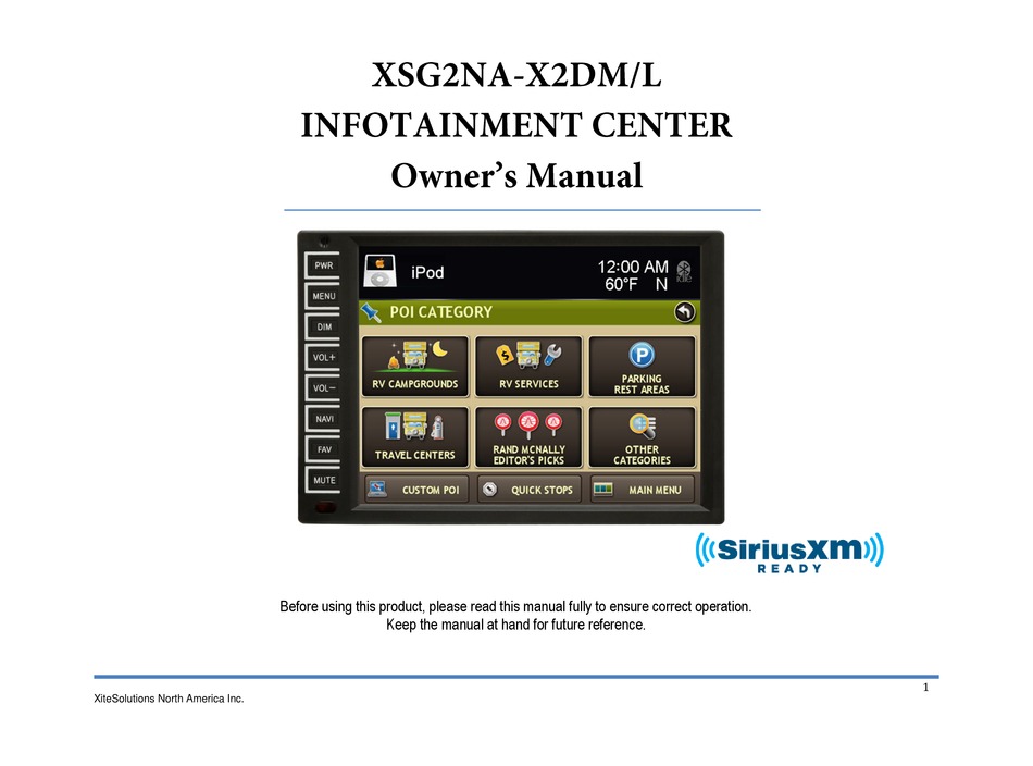 XITESOLUTIONS XSG2NA-X2DM/L OWNER'S MANUAL Pdf Download | ManualsLib