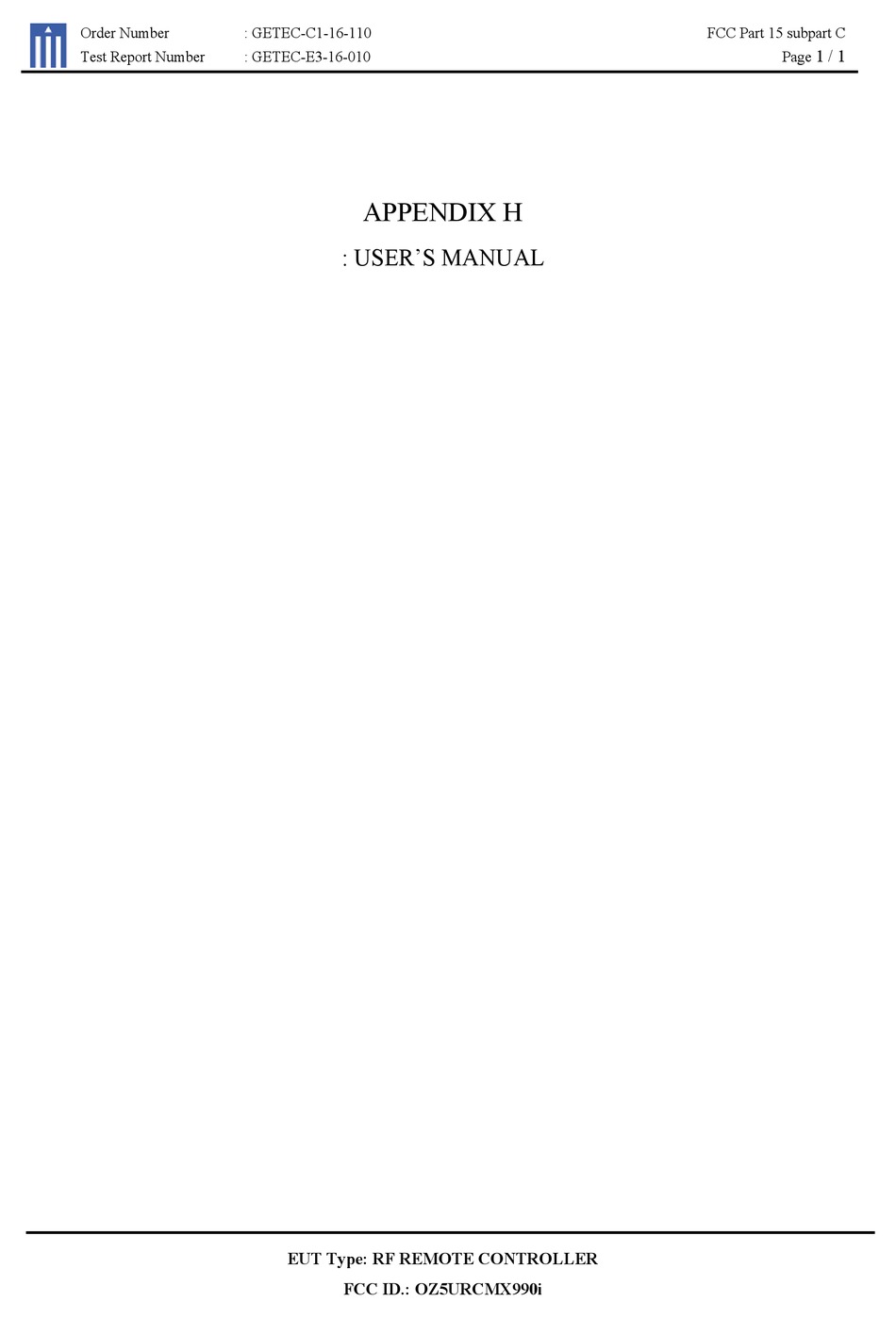 URC MX990I OWNER