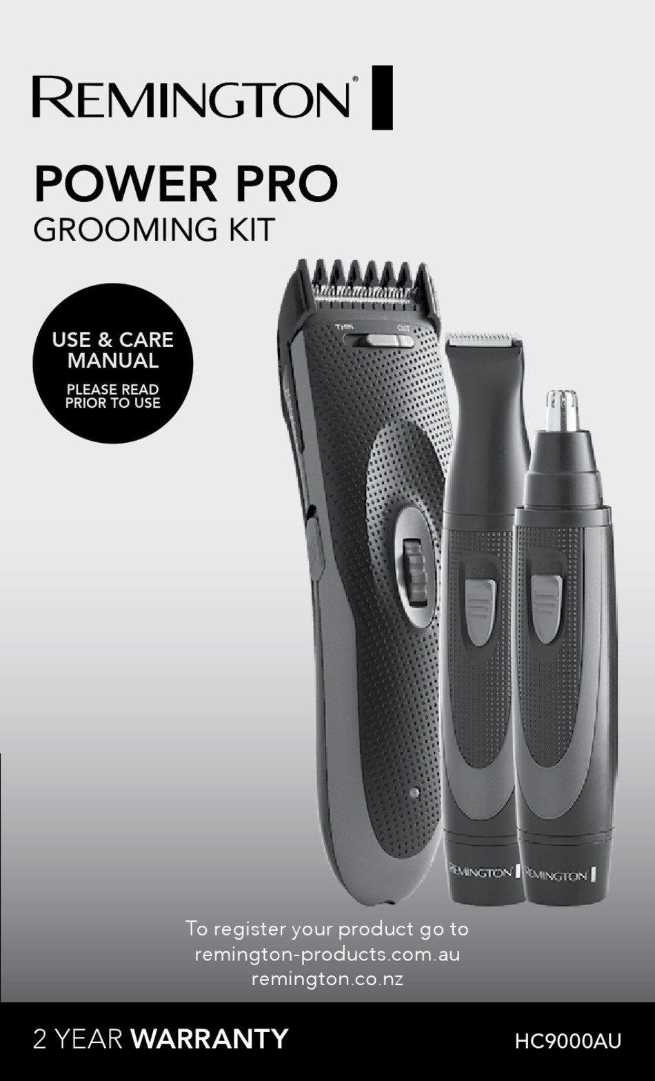 REMINGTON POWER PRO USE & CARE MANUAL Pdf Download ManualsLib