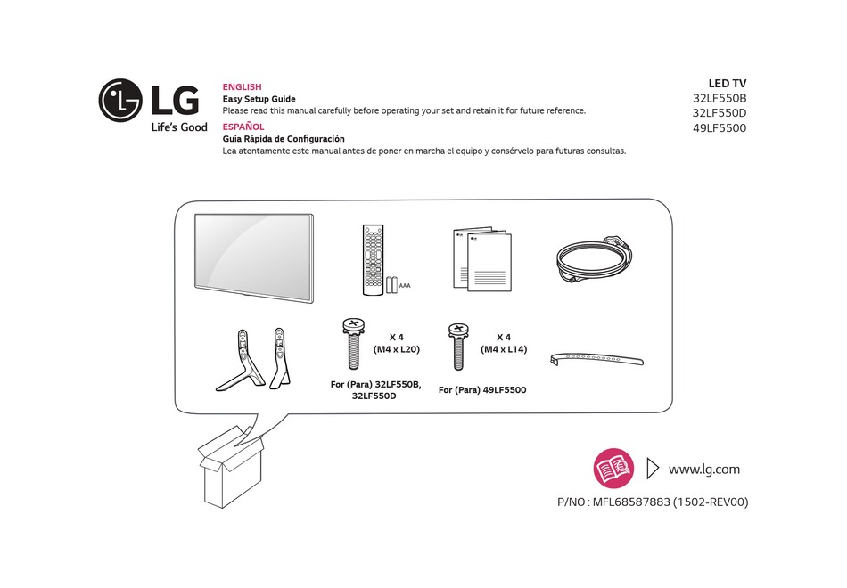 LG 32LF550D OWNER'S MANUAL Pdf Download | ManualsLib