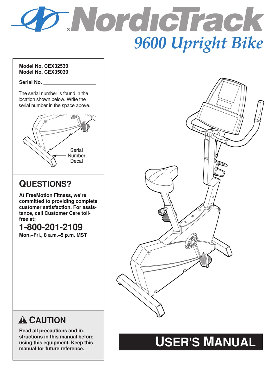 NORDICTRACK CEX32530 USER MANUAL Pdf Download ManualsLib
