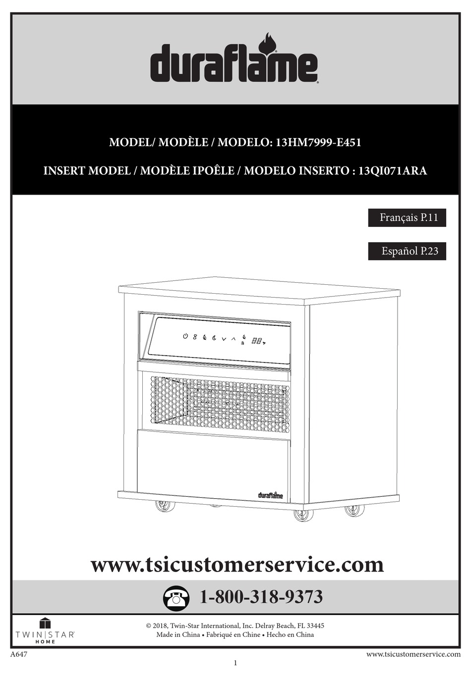 Night Mode; Cool Down Cycle - Twin-Star International duraflame Infragen  13HM7999-E451 Manual [Page 6] | ManualsLib