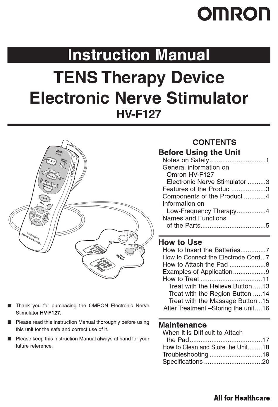 OMRON HVF-F127 INSTRUCTION MANUAL Pdf Download | ManualsLib