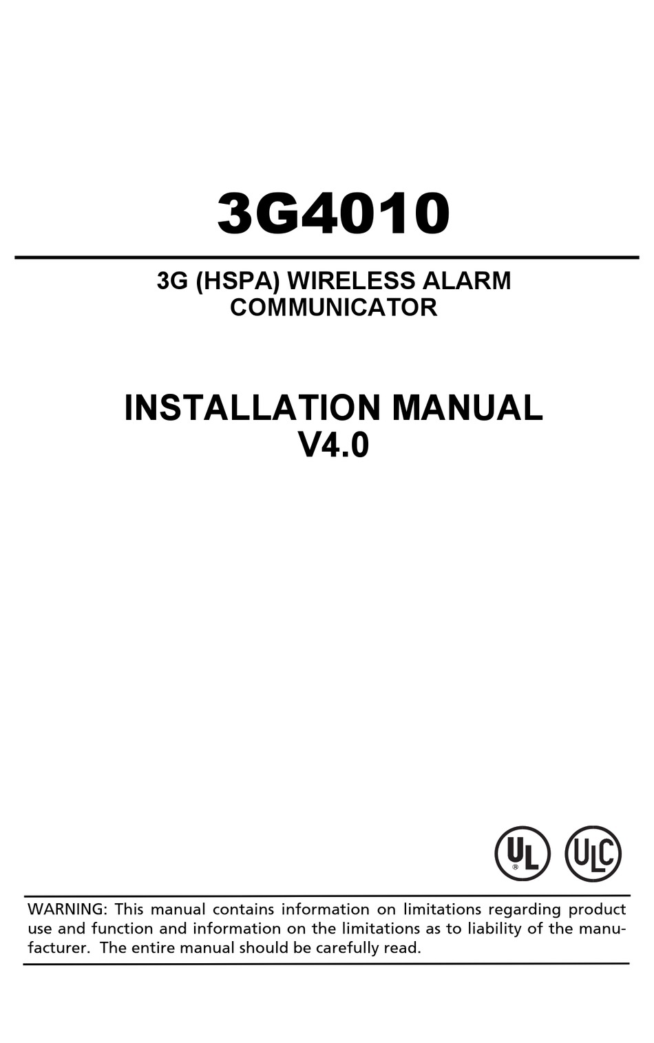 DSC 3G4010 INSTALLATION MANUAL Pdf Download ManualsLib
