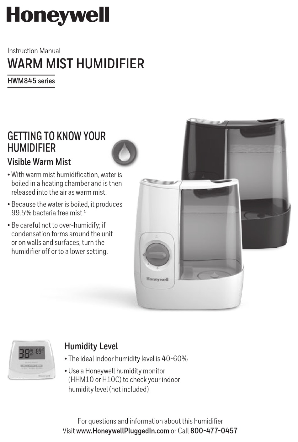 HONEYWELL HWM845B INSTRUCTION MANUAL Pdf Download ManualsLib